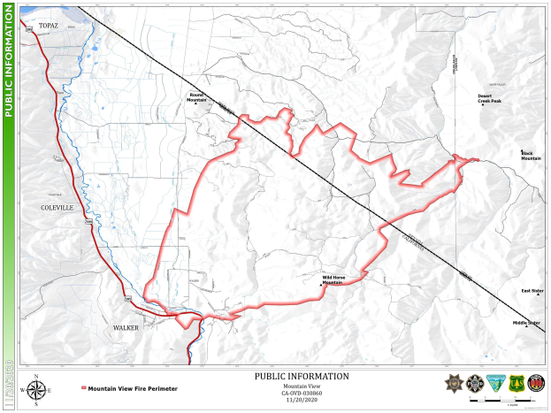 Eine detaillierte Karte eines geplanten Wanderwegs mit Sehenswürdigkeiten, Text und Logos auf einem Plakat.