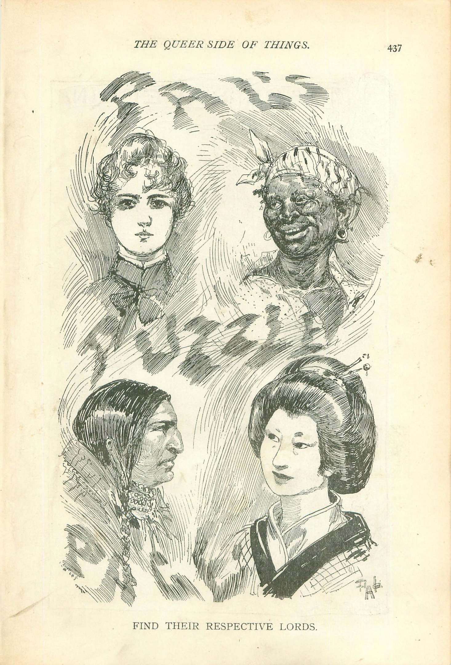 Ein Buch mit dem Titel "Die queer Seite der Dinge" mit vier illustrierten Frauenköpfen auf dem Cover.