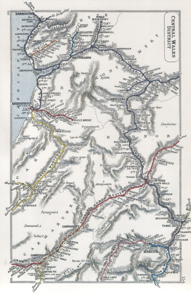 Detailierte alte Landkarte der schottischen Highlands mit beschrifteten geographischen Merkmalen, Routen und Textannotationen.