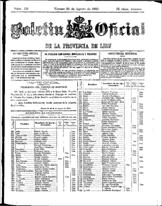 Schwarzes und weißes Foto einer Zeitung mit einer Liste von Elementen, einschließlich Text und Logo, die ein redaktionelles Layout suggerieren.